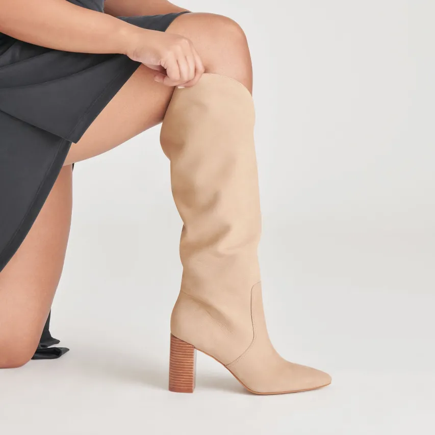 NEDI WIDE CALF BOOTS DUNE NUBUCK^Dolce Vita New