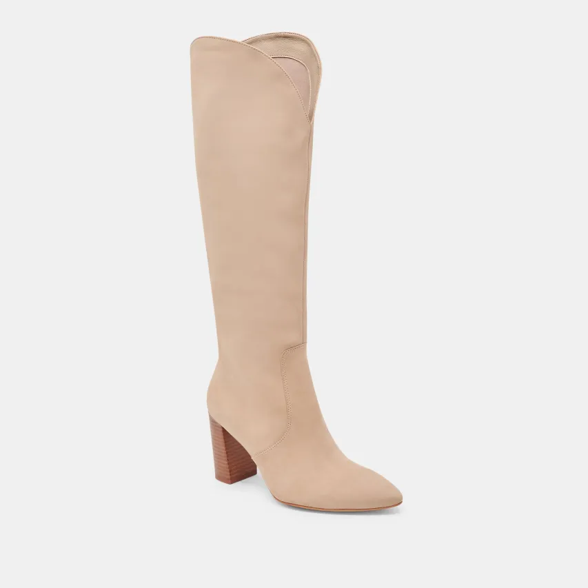 NEDI WIDE CALF BOOTS DUNE NUBUCK^Dolce Vita New