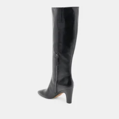 NELAS BOOTS BLACK LEATHER^Dolce Vita Online
