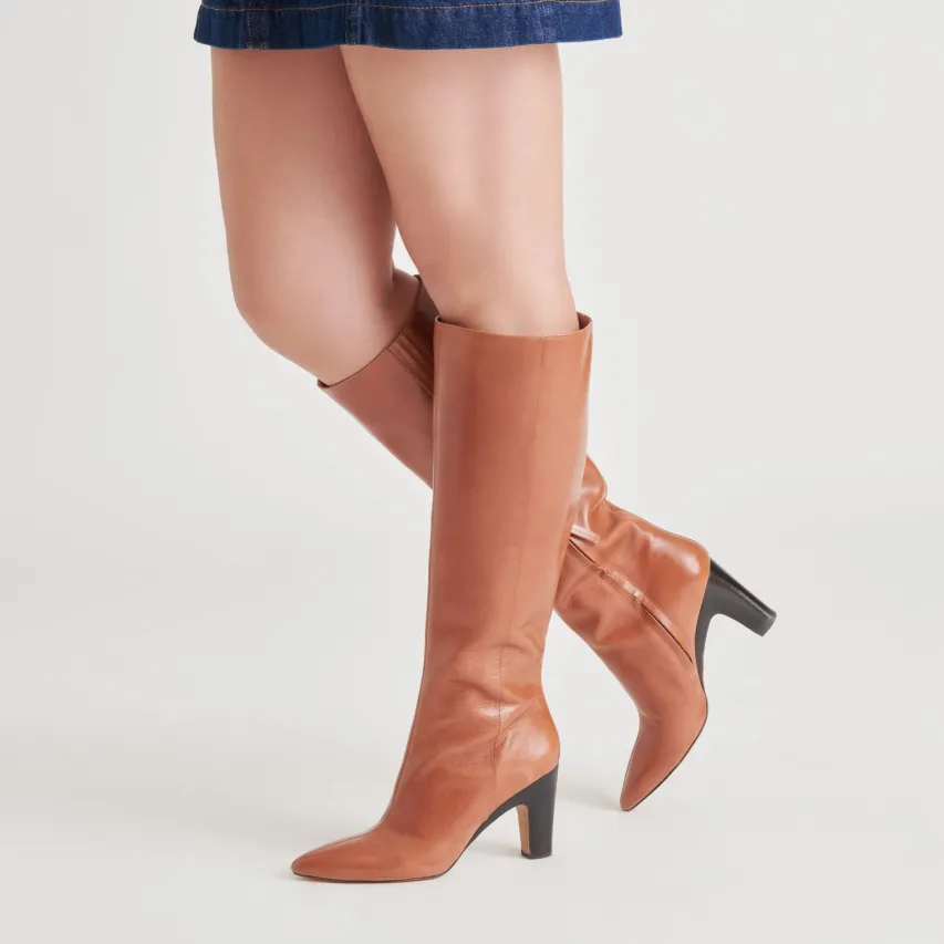 NELAS BOOTS COGNAC LEATHER^Dolce Vita Discount