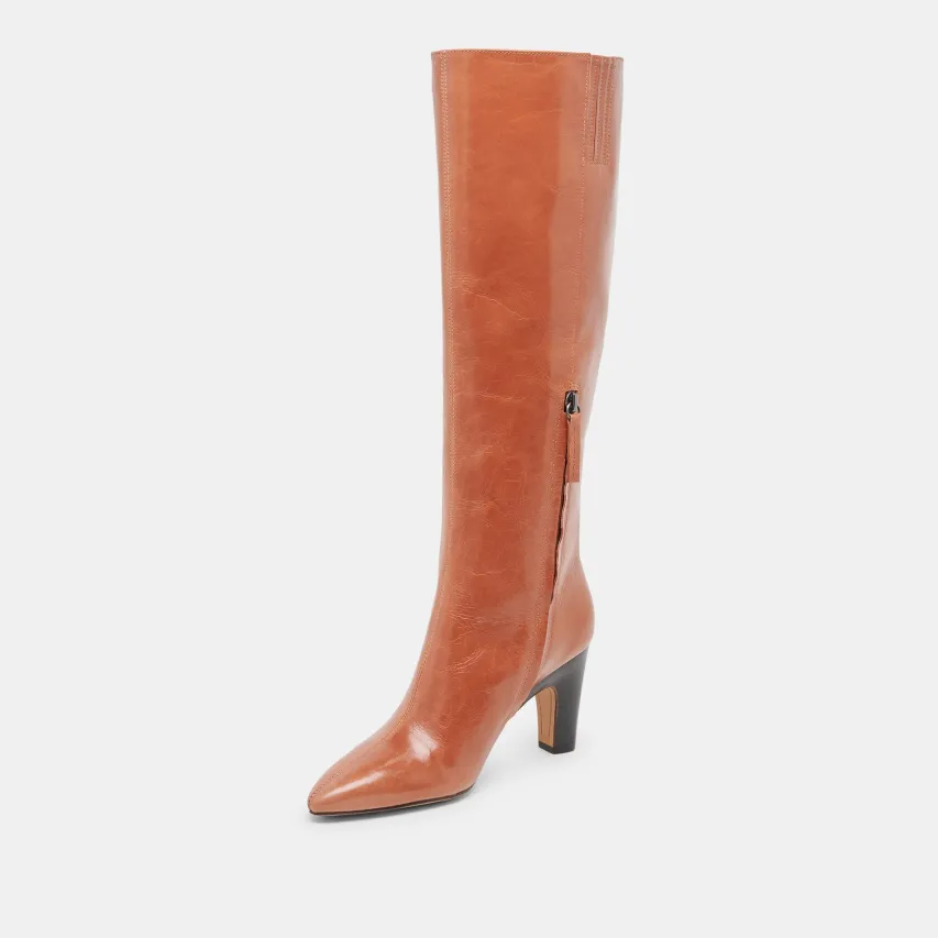 NELAS BOOTS COGNAC LEATHER^Dolce Vita Discount