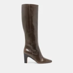 NELAS BOOTS DARK OLIVE LEATHER^Dolce Vita Best