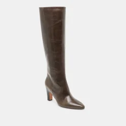 NELAS BOOTS DARK OLIVE LEATHER^Dolce Vita Best