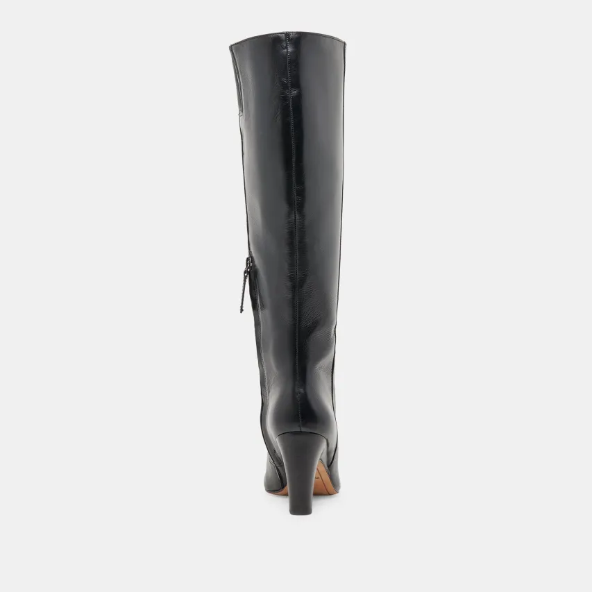 NELAS WIDE CALF BOOTS BLACK LEATHER^Dolce Vita Hot