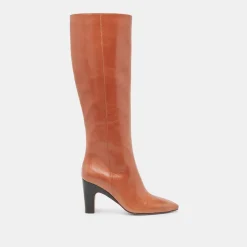 NELAS WIDE CALF BOOTS COGNAC LEATHER^Dolce Vita Sale