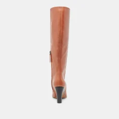 NELAS WIDE CALF BOOTS COGNAC LEATHER^Dolce Vita Sale