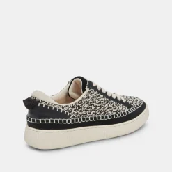 NICONA SNEAKERS WHITE BLACK KNIT^Dolce Vita Sale