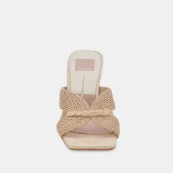 NITRO WIDE HEELS LT NATURAL RAFFIA^Dolce Vita Hot