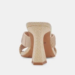 NITRO WIDE HEELS LT NATURAL RAFFIA^Dolce Vita Hot
