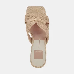 NITRO WIDE HEELS LT NATURAL RAFFIA^Dolce Vita Hot