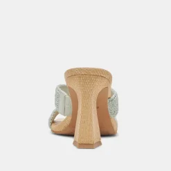 NITRO WIDE HEELS MINT RAFFIA^Dolce Vita New