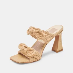 NIYAH HEELS LT NATURAL RAFFIA^Dolce Vita Fashion