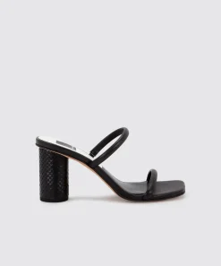 NOLES WIDE HEELS ONYX LEATHER^Dolce Vita Online
