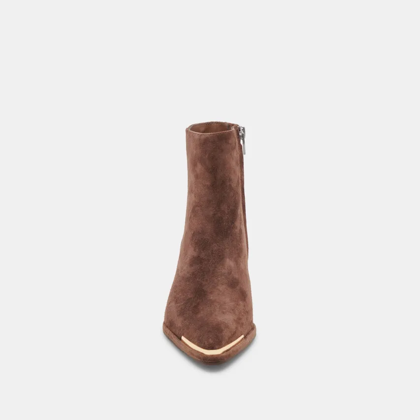 NONAH BOOTIES DK BROWN SUEDE^Dolce Vita Sale