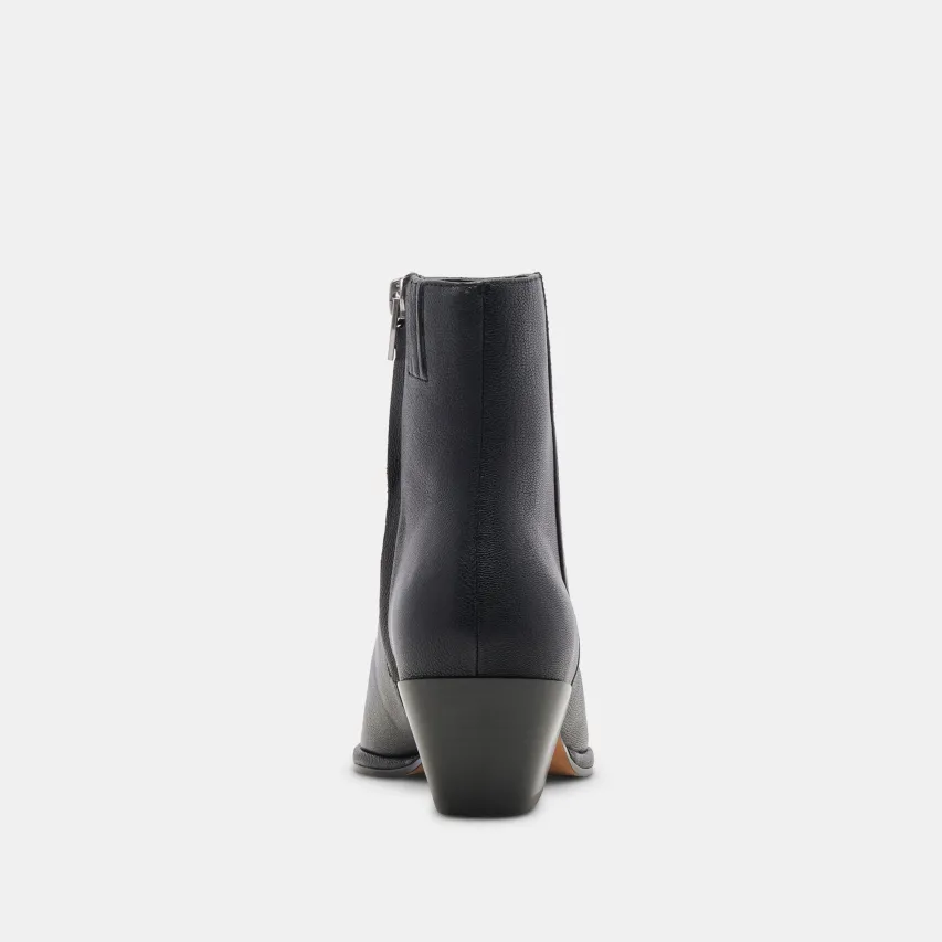 NONAH WIDE BOOTIES BLACK LEATHER^Dolce Vita Best
