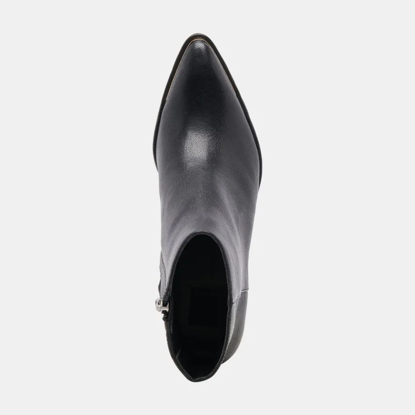 NONAH WIDE BOOTIES BLACK LEATHER^Dolce Vita Best