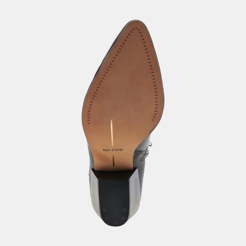 NONAH WIDE BOOTIES BLACK LEATHER^Dolce Vita Best