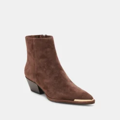 NONAH WIDE BOOTIES DK BROWN SUEDE^Dolce Vita Fashion