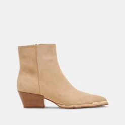 NONAH WIDE BOOTIES TAN SUEDE^Dolce Vita Clearance