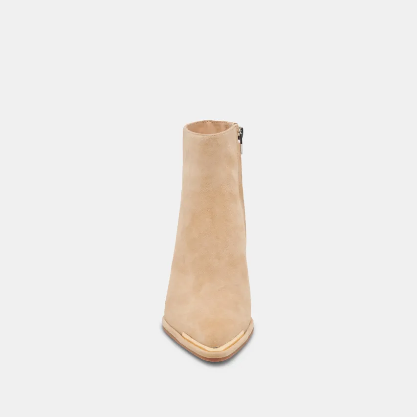 NONAH WIDE BOOTIES TAN SUEDE^Dolce Vita Clearance