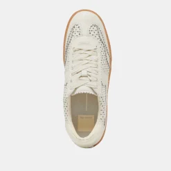 NOTICE EYELET PERF SNEAKERS WHITE LEATHER^Dolce Vita Hot