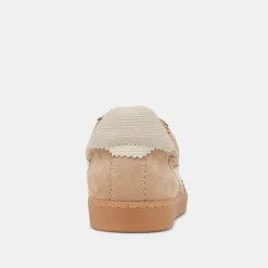 NOTICE EYELET PERF SNEAKERS CAMEL SUEDE^Dolce Vita Fashion