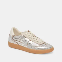 NOTICE WIDE SNEAKERS SILVER DISTRESSED LEATHER^Dolce Vita Best