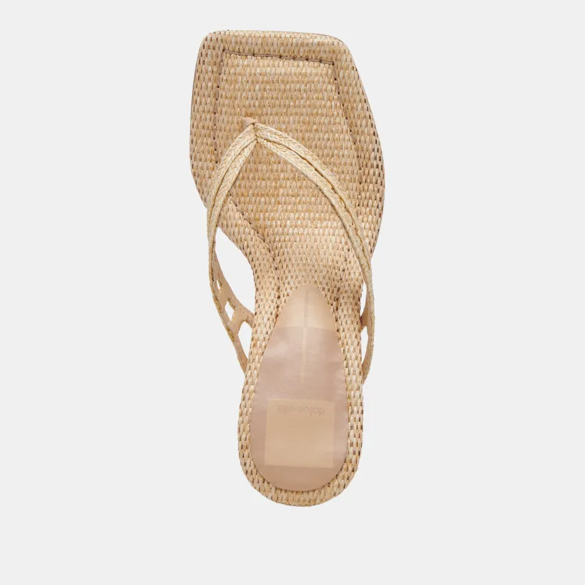 NULLAH WEDGES LT NATURAL RAFFIA^Dolce Vita Fashion
