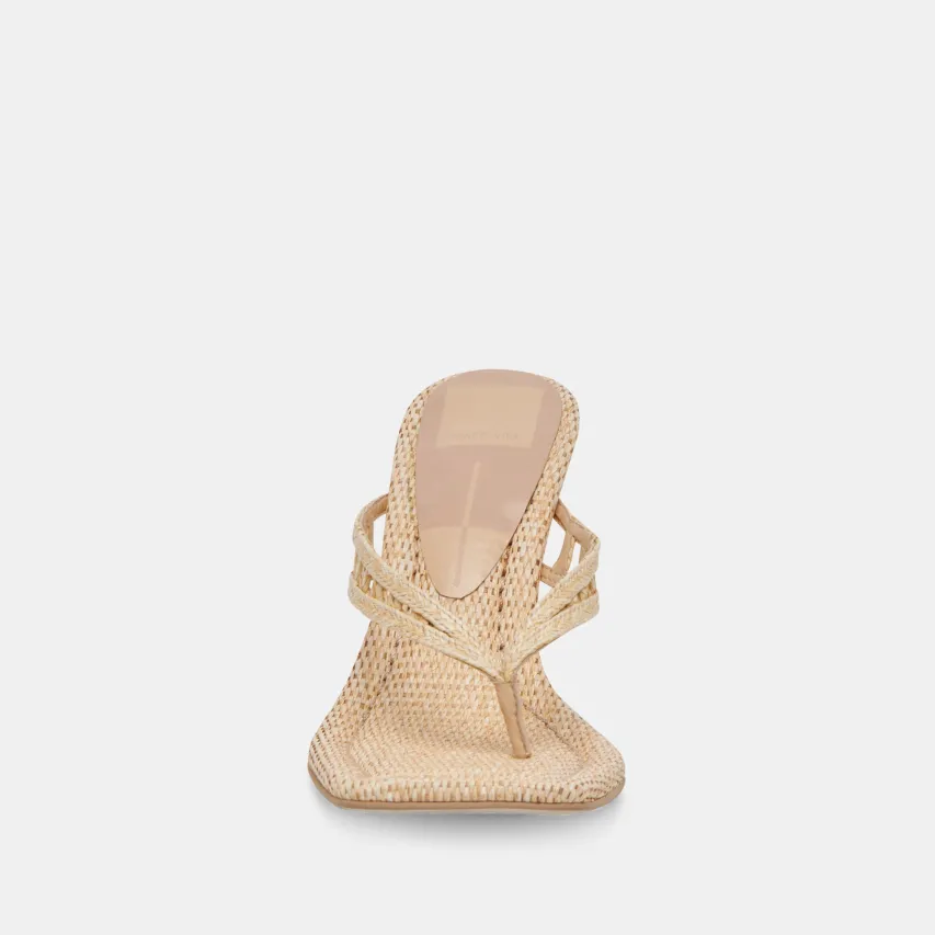 NULLAH WEDGES LT NATURAL RAFFIA^Dolce Vita Fashion