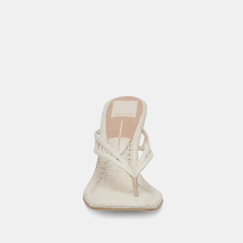 NULLAH WEDGES OATMEAL RAFFIA^Dolce Vita Online