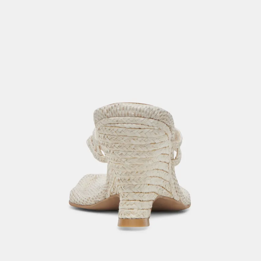NULLAH WEDGES OATMEAL RAFFIA^Dolce Vita Online