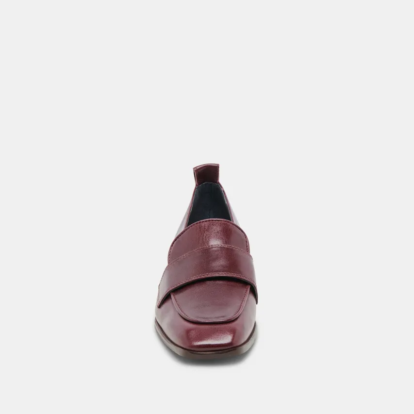 NYGEL LOAFERS CRANBERRY LEATHER^Dolce Vita Online