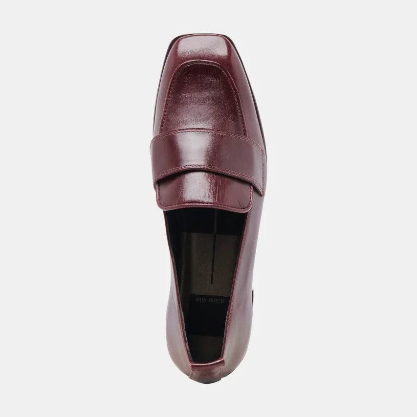 NYGEL LOAFERS CRANBERRY LEATHER^Dolce Vita Online