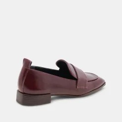 NYGEL LOAFERS CRANBERRY LEATHER^Dolce Vita Online