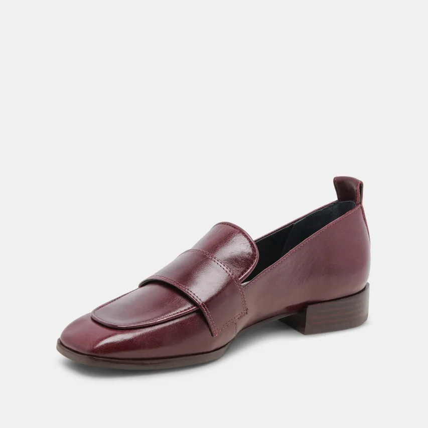 NYGEL LOAFERS CRANBERRY LEATHER^Dolce Vita Online