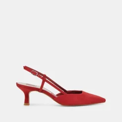 ODELA HEELS CRIMSON SUEDE^Dolce Vita Best