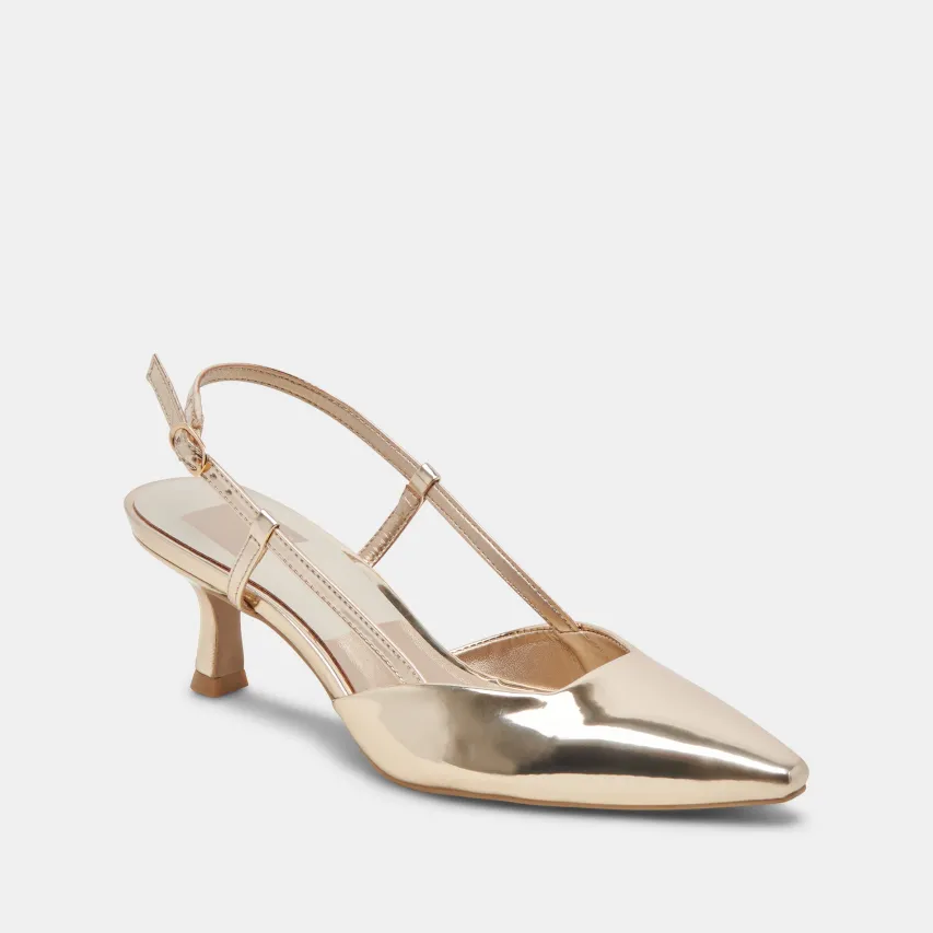 ODELA HEELS LIGHT GOLD STELLA^Dolce Vita Fashion