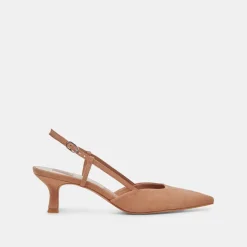 ODELA HEELS TOFFEE SUEDE^Dolce Vita Clearance