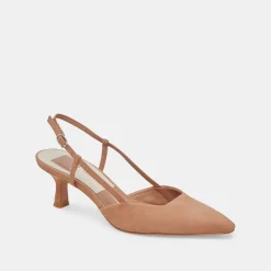 ODELA HEELS TOFFEE SUEDE^Dolce Vita Clearance