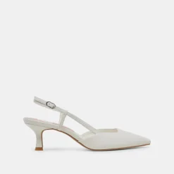 ODELA HEELS WHITE LEATHER^Dolce Vita Best