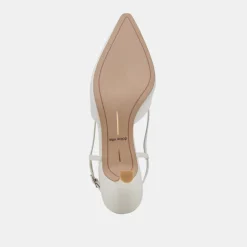 ODELA HEELS WHITE LEATHER^Dolce Vita Best