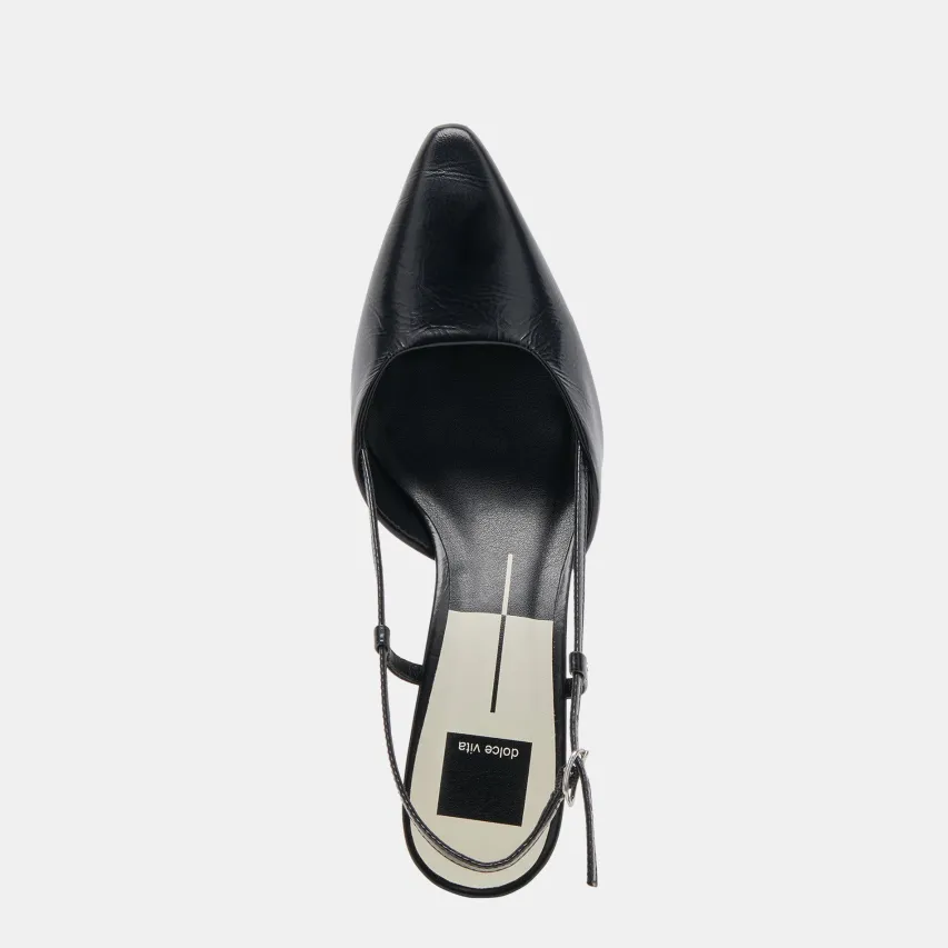 ODELA WIDE HEELS MIDNIGHT CRINKLE PATENT^Dolce Vita Fashion