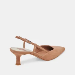ODELA WIDE HEELS TOFFEE SUEDE^Dolce Vita Online