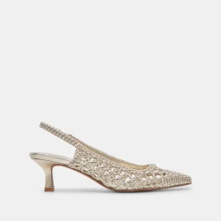 OLYMPA HEELS LIGHT GOLD METALLIC STELLA^Dolce Vita Sale