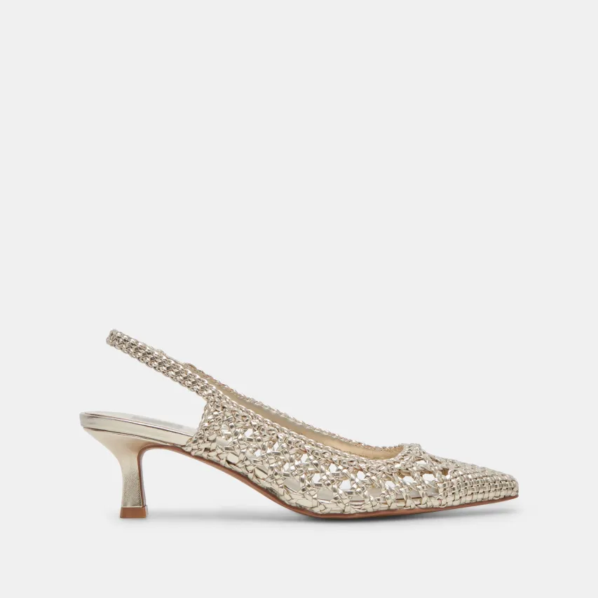 OLYMPA HEELS LIGHT GOLD METALLIC STELLA^Dolce Vita Sale