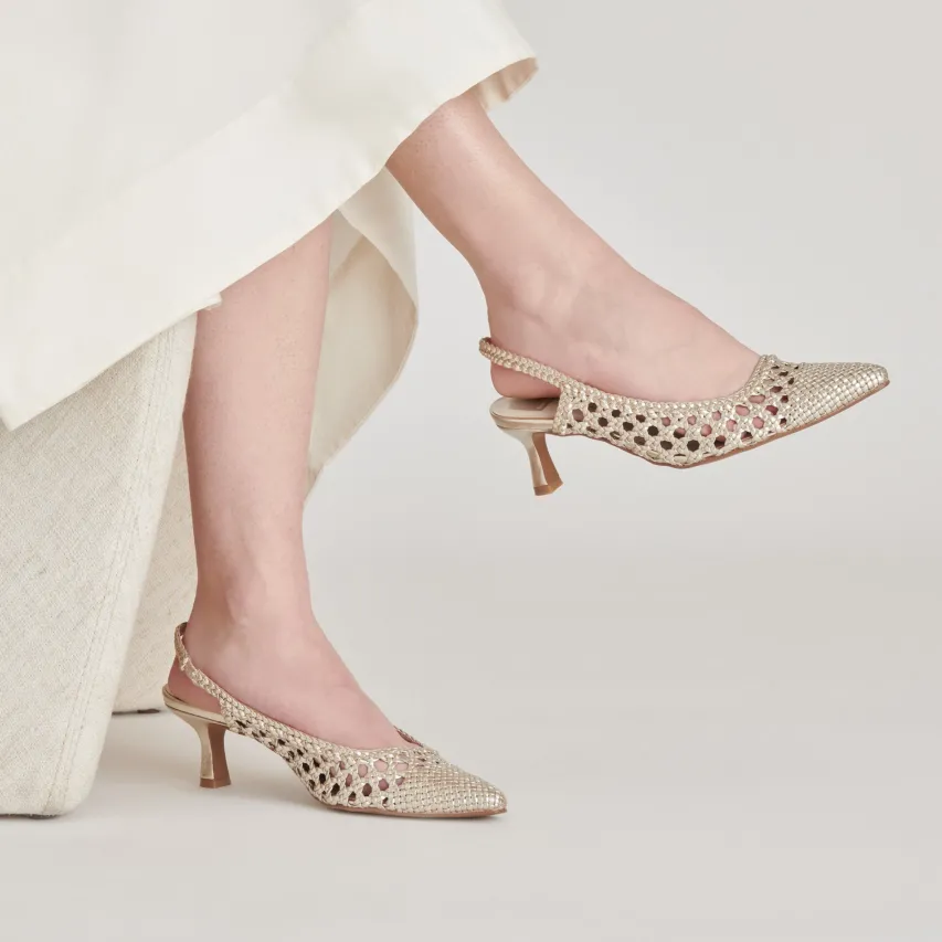 OLYMPA HEELS LIGHT GOLD METALLIC STELLA^Dolce Vita Sale