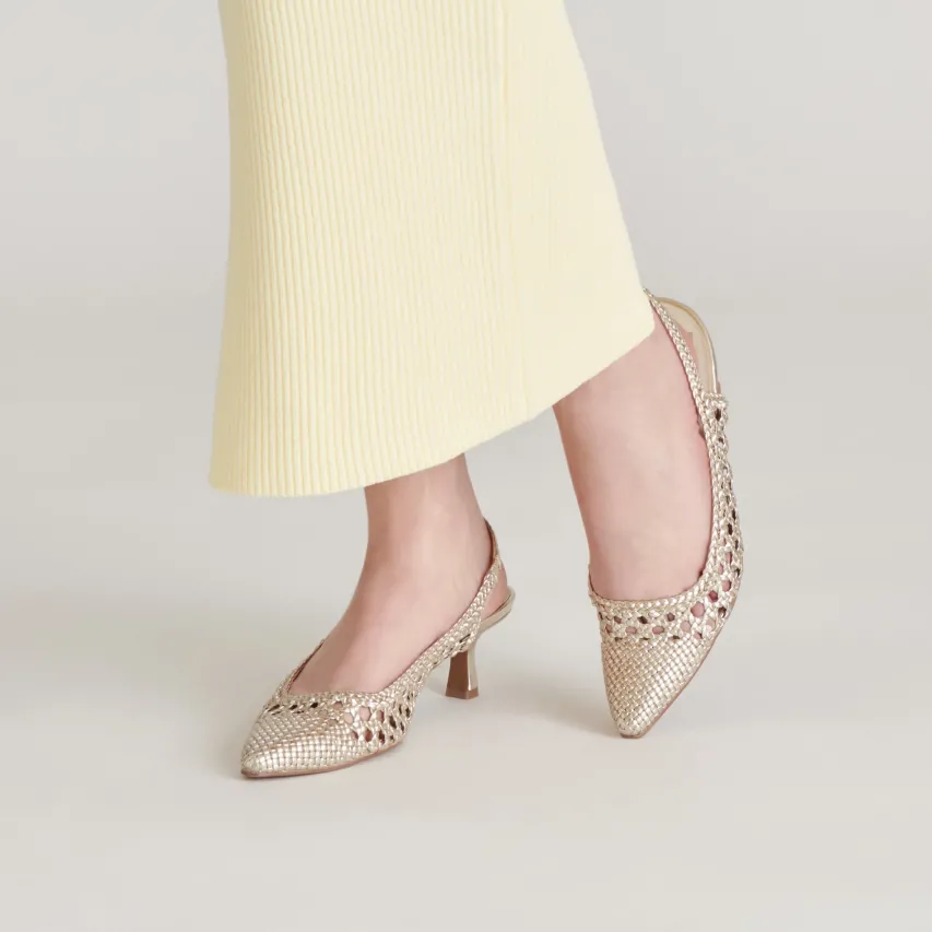 OLYMPA HEELS LIGHT GOLD METALLIC STELLA^Dolce Vita Sale