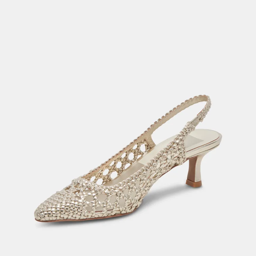 OLYMPA HEELS LIGHT GOLD METALLIC STELLA^Dolce Vita Sale