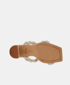 PAILY HEELS LIGHT GOLD METALLIC STELLA SUEDE^Dolce Vita Clearance