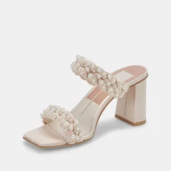 PAILY PEARL HEELS VANILLA PEARLS^Dolce Vita Clearance